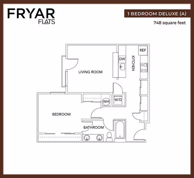 1 Bedroom Deluxe (A) 307 floor plan